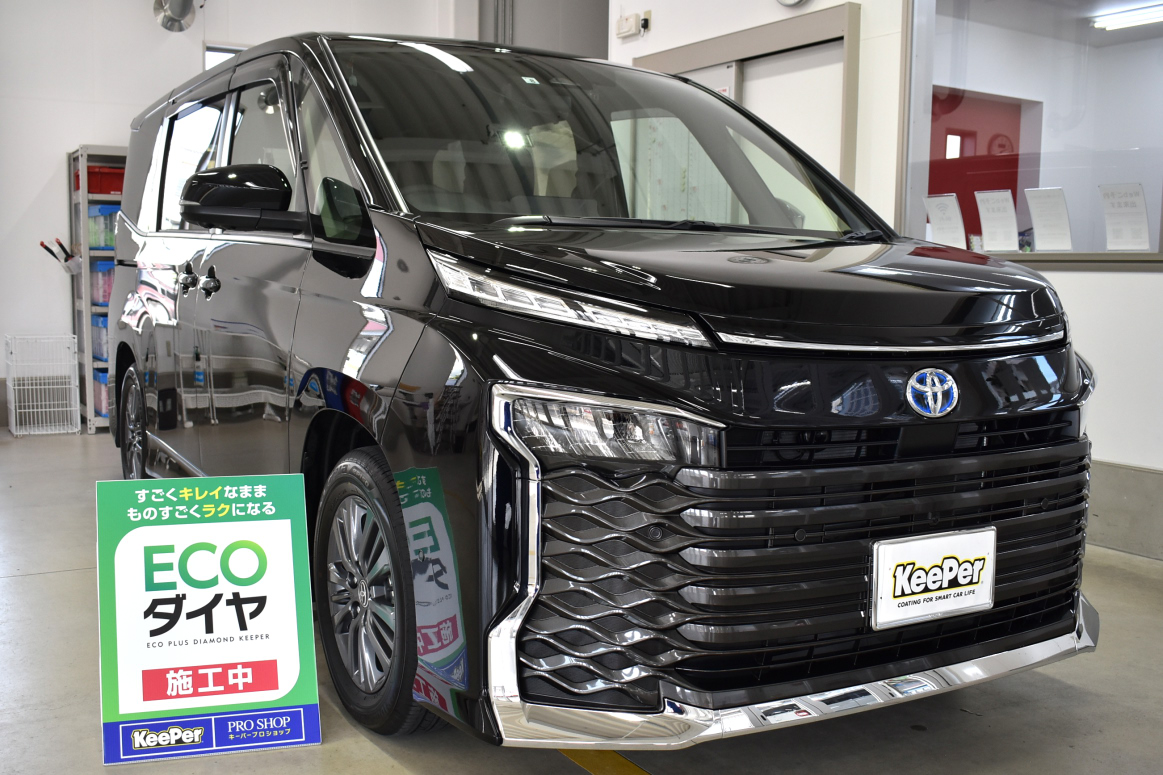 新車にECOプラスダイヤモンドキーパーで手触りツルツル、そして艶が