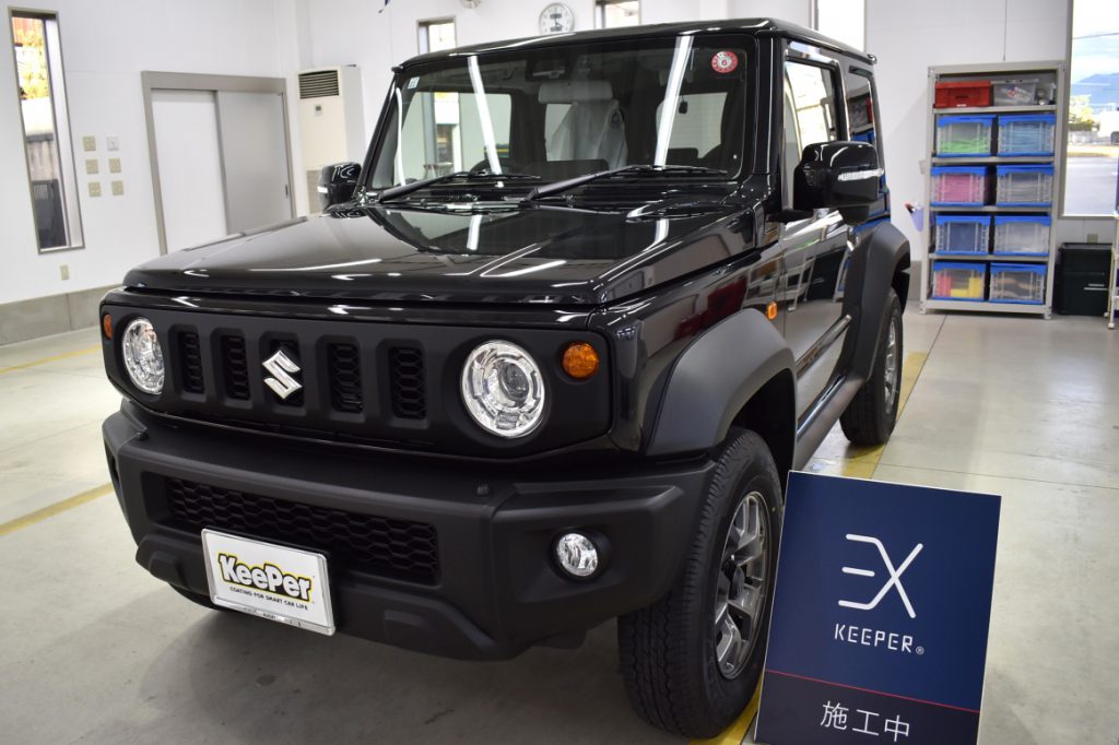 新車にEXキーパーで思っていたよりもピカピカになり、桁違いの艶に気分